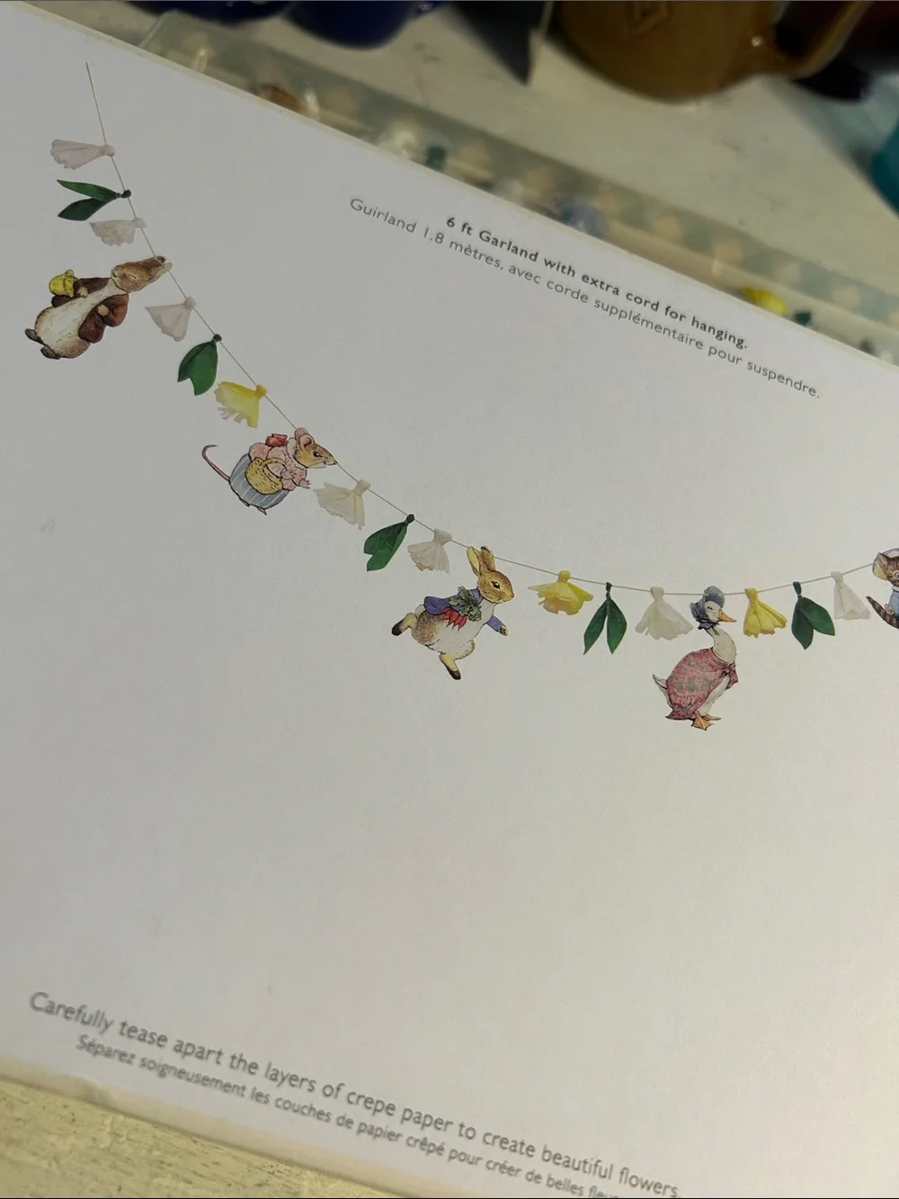 Pair of Meri Meri Pastel Animal Garland